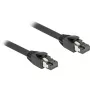 Delock - Kabel krosowy - RJ-45 (M) do RJ-45 (M) - 50 cm - 7,5 mm - SFTP, PiMF - CAT 8.1 - Bezhalogenowy, z osłoną zatrzasku - Czarny (80232)