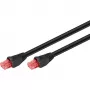 Goobay CAT 6 Outdoor-Patch Cable, U/UTP, Black, 10 m - Copper Material, PE Outer Jacket (55432)