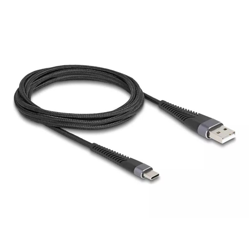 Kabel USB DeLOCK USB 2.0 2 m USB A USB C Czarny 81122