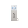 adapter złącza USB Type-A Unitek A1034NI, srebrny, USB 2.0/3.2 Gen1, do 5 Gbit/s, obudowa cynkowa, 36×16,7×5,7 mm