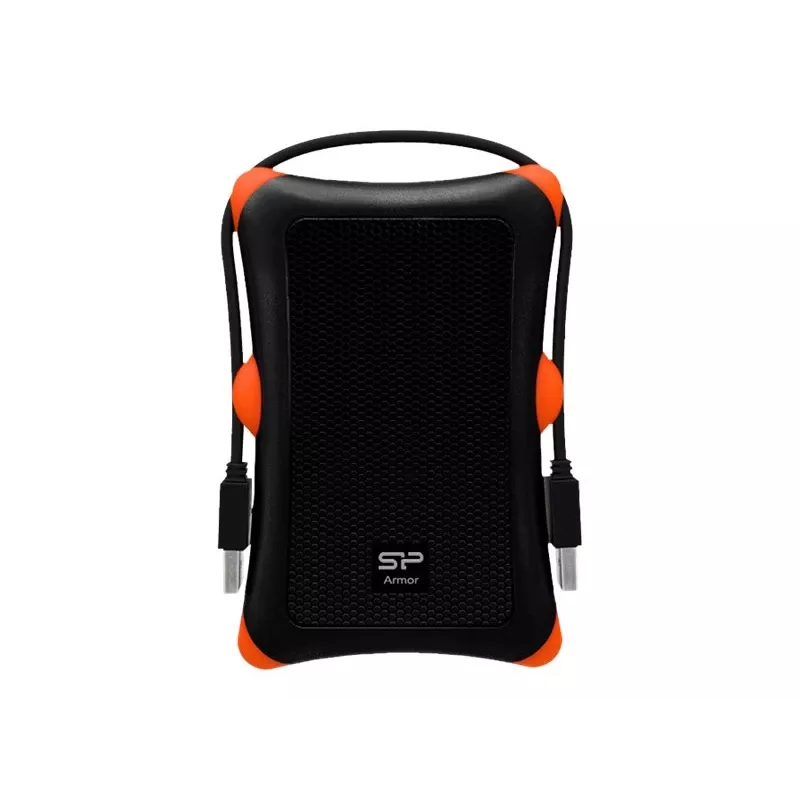Obudowa HDD/SSD Silicon Power Armor A30, 2,5 cala, jednokieszeniowa, USB 3.2 Gen 1, Micro-USB A, pomarańczowa/czarna