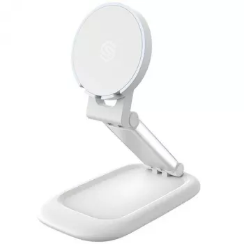 Podstawka magnetyczna SODI BM-310 biała MagSafe — magnetyczna podstawka pod telefon kompatybilna z ładowarkami MagSafe