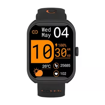 Smartwatch Colmi P86 Czarny z monitorem pracy serca, wodoodporny