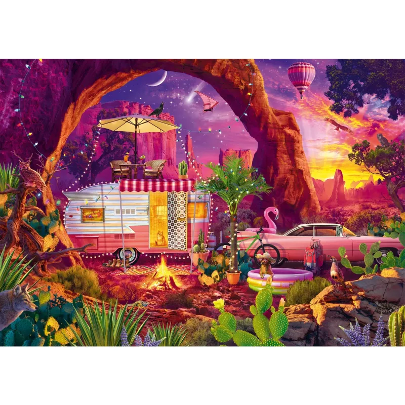 Puzzle Schmidt Spiele Jeff Haynie — Raj Kempingowy na Pustyni, 1000 elementów, MPN 58574