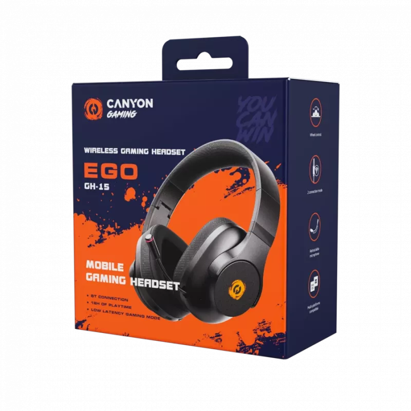 Słuchawki CANYON EGO GH-15 2in1 BT Białe