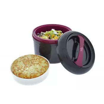 Pojemnik na lunch JATA 942 2 L Czarny Fioletowy
