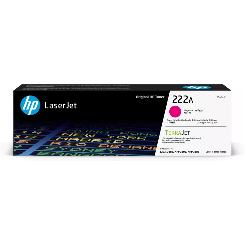 HP 222A - Magenta - original - LaserJet - Tonerpatrone (W2223A) - für Color LaserJet Pro MFP 3302fdn, MFP 3303fdw
