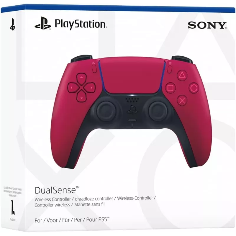 Gamepad Sony DualSense v3 czerwony — Bluetooth/USB, USB-C, wbudowana bateria, PS5, 160×106×66 mm