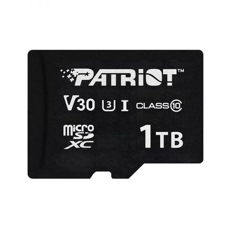 Karta pamięci MicroSDXC PATRIOT VX Series 1 TB — UHS‑I, Klasa 10, U3, V30, odczyt 90 MB/s, zapis 80 MB/s