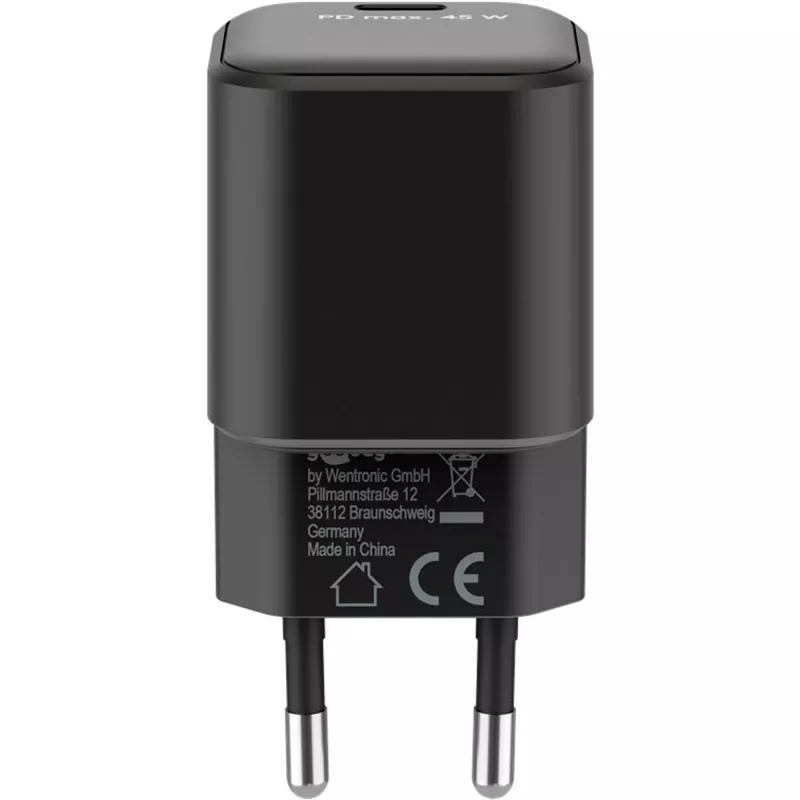 Goobay Charger 65331 Indoor AC Fast Charging Czarny USB Type-C