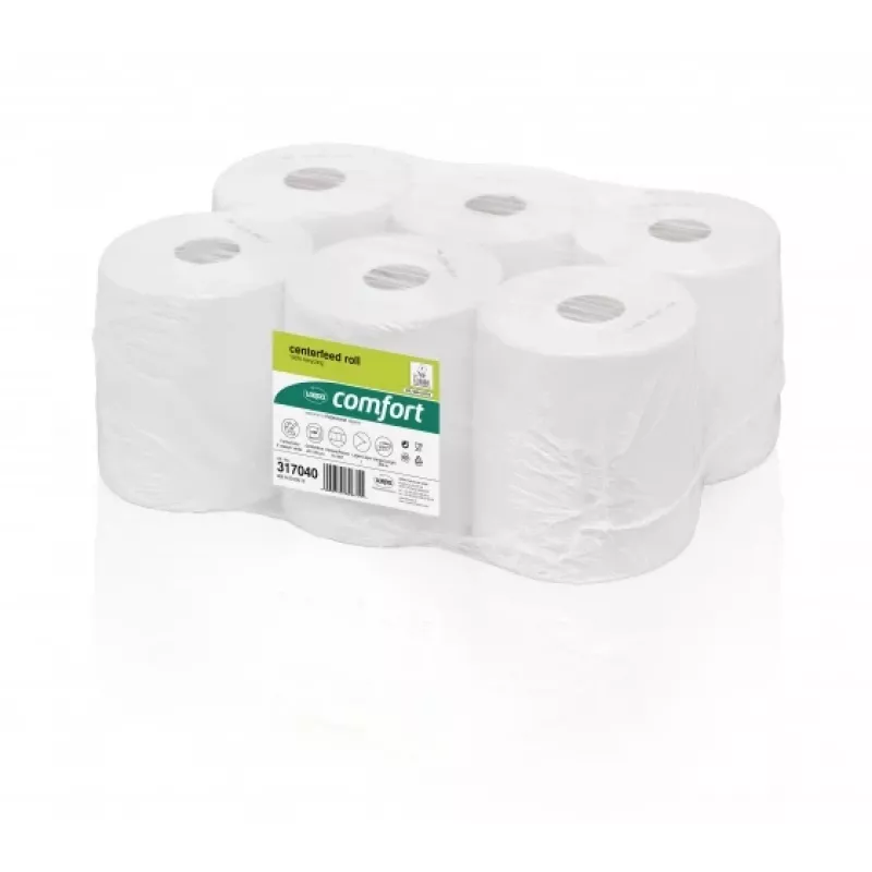 Rolki centralnie podawane WEPA do systemu z punktem podawania RPMB1300, 1-warstwowe, 300 m, papier z recyklingu, (6 szt.)