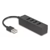 USB Hub DeLOCK 64334 Type-A 480 Mbit/s Czarny