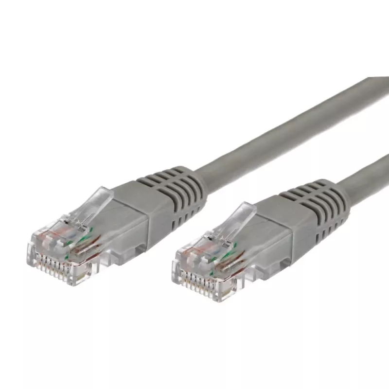 Kabel krosowy kat.6 RJ45 UTP 0,5m szary