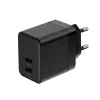 Crong ładowarka sieciowa Ultra Compact GaN 35W PD 3.0 2x USB-C (czarna)
