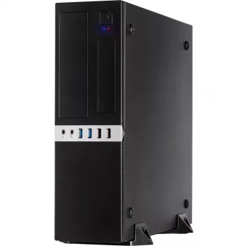 Inter-Tech IT-503 - SFF - Mini-ATX - bez zasilacza (TFX12V) - matowa czerń - USB/Audio (88881270)