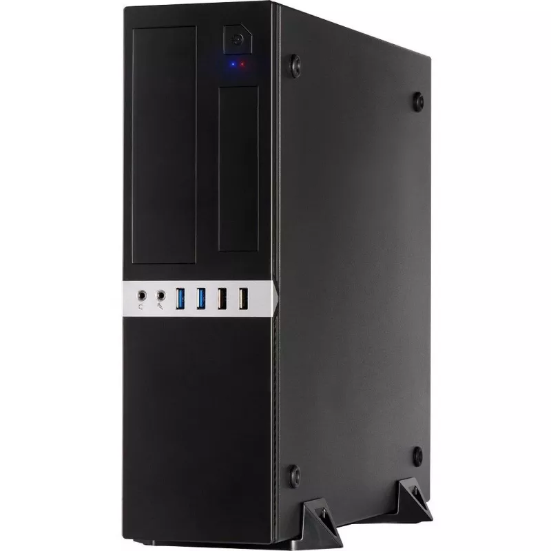 Inter-Tech IT-503 - SFF - Mini-ATX - bez zasilacza (TFX12V) - matowa czerń - USB/Audio (88881270)