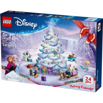 Zabawka konstrukcyjna LEGO Disney Kraina Lodu Kalendarz Adwentowy 2025 zestaw 43273 — 231 elementów, 4 minifigurki, wiek 5+