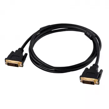 Kabel Akyga AK-AV-06 DVI-D Dual Link (24+1), męski-męski, 1,8 m, czarny