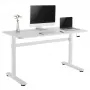 Biurko z ręczną regulacją wysokości Ergo Office, max 40 kg, maks. wysokość 117 cm, z blatem do pracy stojąco-siedzącej, ER-401 W