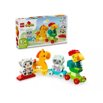 LEGO DUPLO Animal Train 10412 — 19 elementów, dla dzieci od 1,5 roku, 170×60×430 mm