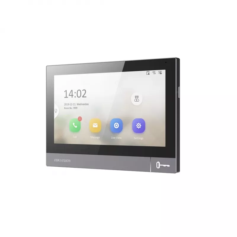 Wideodomofon – stacja wewnętrzna Hikvision DS-KH8381-WTE1 7 cali 1024x600, PoE, Wi‑Fi, MicroSD