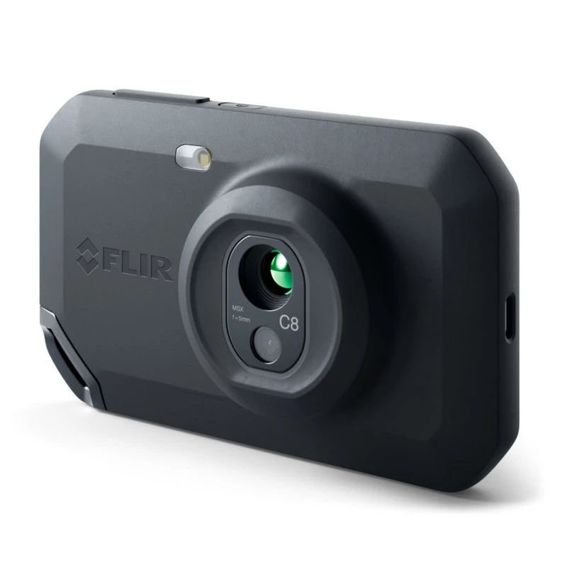 Kamera termowizyjna FLIR C8, czujnik termiczny 320×240 px, ekran dotykowy LCD 3,5 cala, -20–450 °C, IP54, USB-C, kamera wizyjna 5 MP