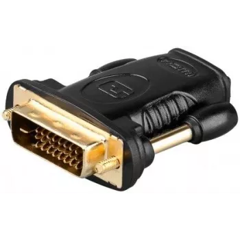 Goobay Adapter HDMI/DVI-D, gniazdo standardowe HDMI (Typ A) -> wtyk DVI-D (24+1) (68931)