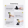 Skaner kodów kreskowych Inateck BS04001 2-w-1 bezprzewodowy USB akumulatorowy skaner ręczny