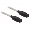 Kabel FireWire DeLOCK FireWire B/B 1,0 m szary