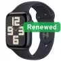 Klasa A | Apple Watch SE2 LTE 44mm | 1,78-calowy wyświetlacz Retina OLED LTPO | LTE | Midnight | watchOS | Odnowiony przez Apple