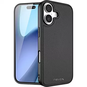 Etui ochronne na telefon Nevox StyleShell NYLO dla iPhone 17, 6,3 cala, czarne