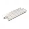 Uchwyt keystone 12-portowy uchylny do montażu w szafie 10-calowej i 19-calowej/na ścianie, DELOCK 67040, metal/tworzywo, srebrny, 77×222×27 mm