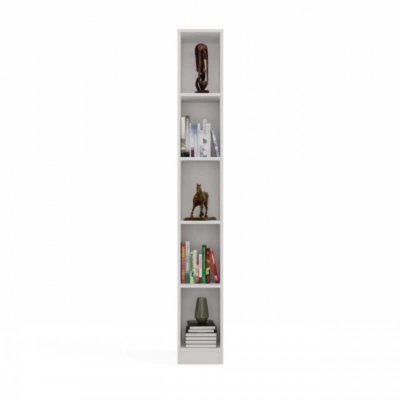 top e shop regał REGAŁ R25 25 cm biały — jednosekcyjny regał na książki