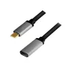LogiLink USB kabel USB 3.2 Gen 2 CUA0105 0.5m USB C Czarny Szary