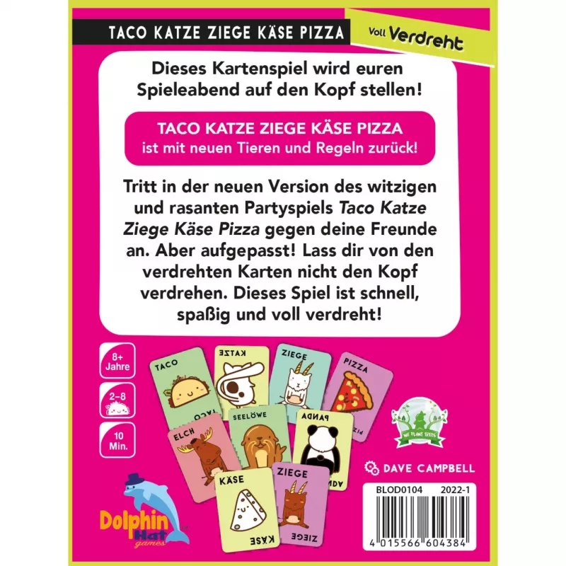 Taco Cat Goat Cheese Pizza: Voll verdreht, Gra karciana