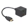 Kabel HDMI DeLOCK 65056 0,2 m wtyk męski na 2x gniazdo żeńskie
