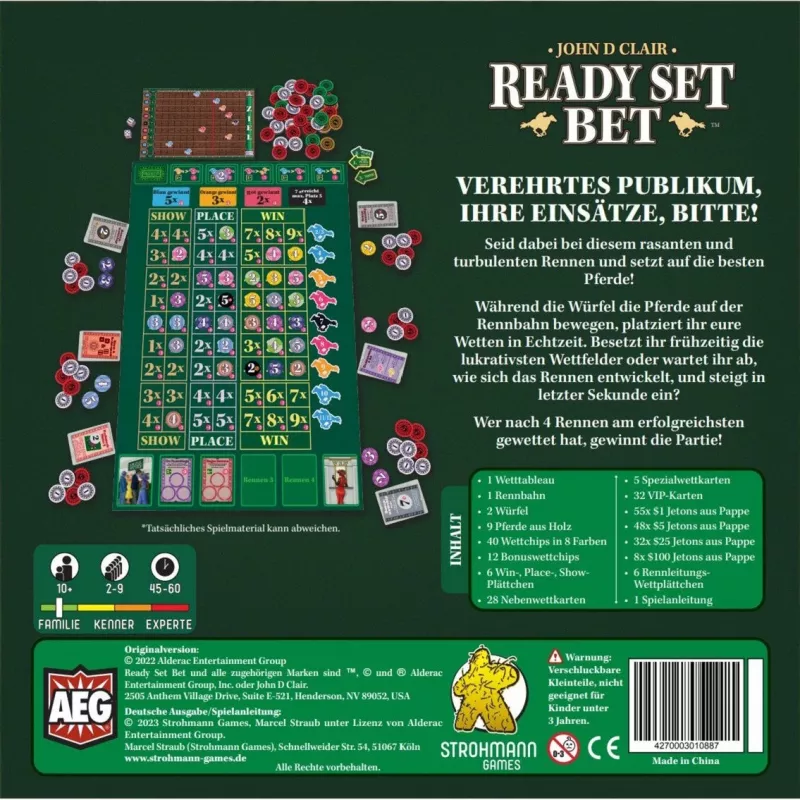 Ready Set Bet, gra planszowa