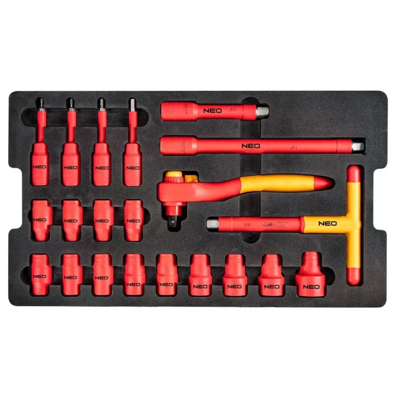 Zestaw serwisowy dla elektryka Neo Tools 52 elementy w wytrzymałej walizce 22