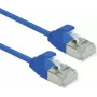 ROLINE DataCenter - kabel krosowy - RJ-45 (M) na RJ-45 (M) - 30 cm - U/FTP - CAT 6a - bezhalogenowy, wtryskiwany, bezzaczepowy, skrętka, 10 Gigabit Ethernet - niebieski, Pantone 647C (21.15.3341)