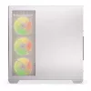 Obudowa PC KRUX Exo RGB biały — wieża ATX, stal, 2x3.5 cala + 2x2.5 cala zatoki, USB-C, RGB