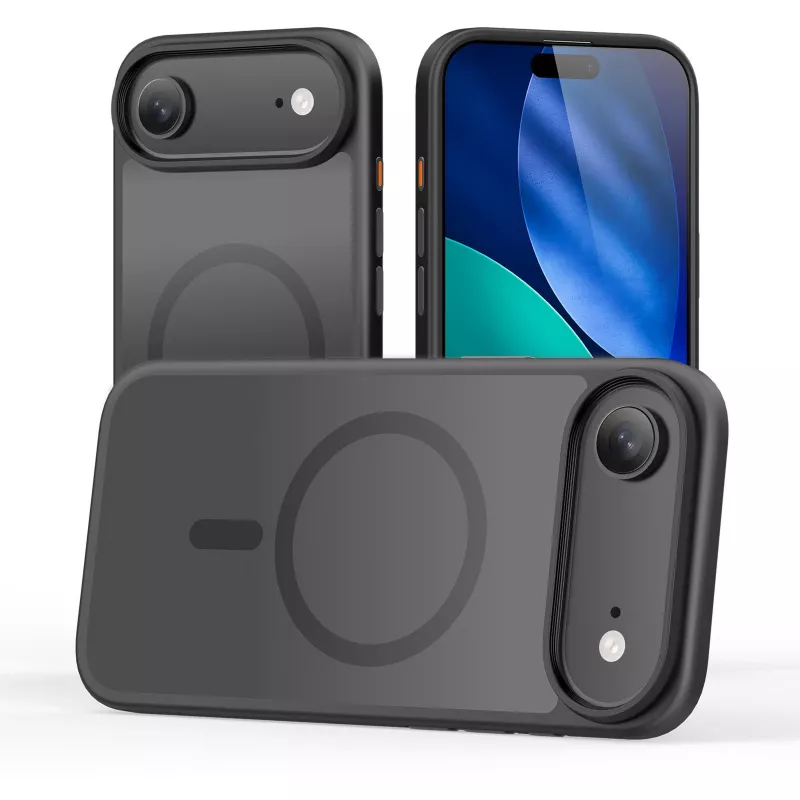 StyleShell INVISIO, etui na telefon czarne, iPhone 17 Air, kompatybilne z MagSafe