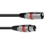 Kabel XLR Omnitronic 3022045R — 1 x XLR męski na 1 x XLR żeński, 1,5 m