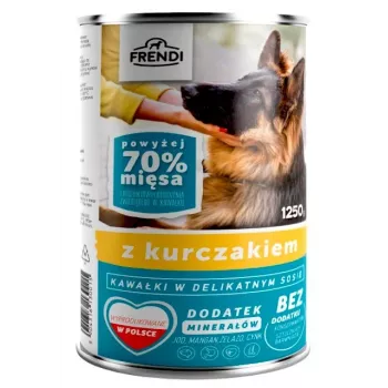 Karma puszkowana dla psa Frendi z kurczakiem w sosie 1250 g