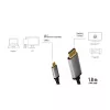 LogiLink CUA0100 Kabel przejściówka DisplayPort USB 3.2 Gen1 Type-C 1.8m Czarny Szary