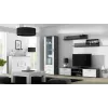 Kredens Cama Meble UNI szary/biały połysk, 2 drzwi, 2 półki, 1320×380×920 mm