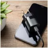 Podróżna ładowarka USB-C FIXED FIXC25M-C-BK, stały kabel, 25W, kompaktowa