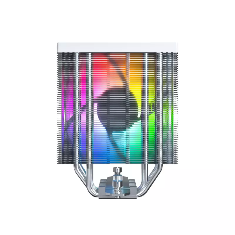 Chłodzenie powietrzne Montech NX400 ARGB 120 mm Biały — 270 W TDP, FDB, 156×74×120 mm