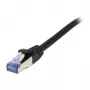 Kabel krosowy RJ45 - CAT6A 500 MHz - 1,0 m - czarny - S-STP(S/FTP) - AWG27 - LSZH - Synergy 21