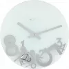 Zegar ścienny NeXtime 8115 Dropped, Ø43 cm, srebrny
