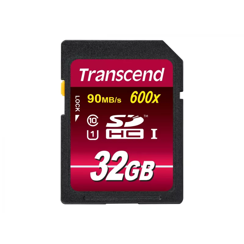 Flash Memory Transcend 32GB SDHC UHS-I 600x TS32GSDHC10U1